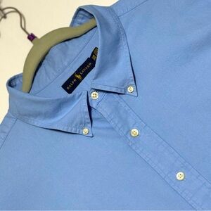 NWOT Ralph Lauren Men's Blue Oxford Button Down Shirt Size 3XB Perfect‎